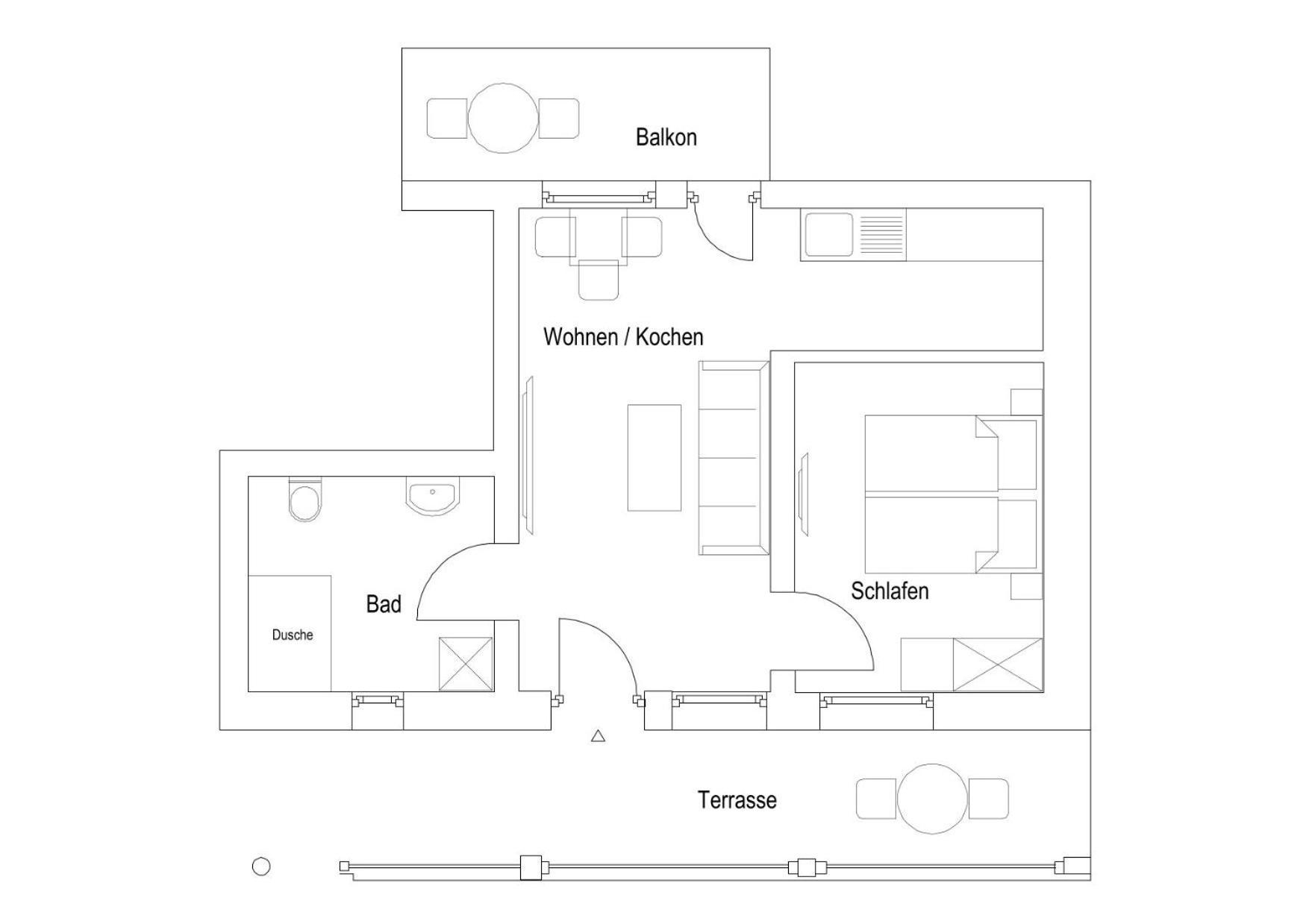 Superior Appartement met 1 Slaapkamer en Balkon